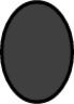 black vertical ellipse emoji