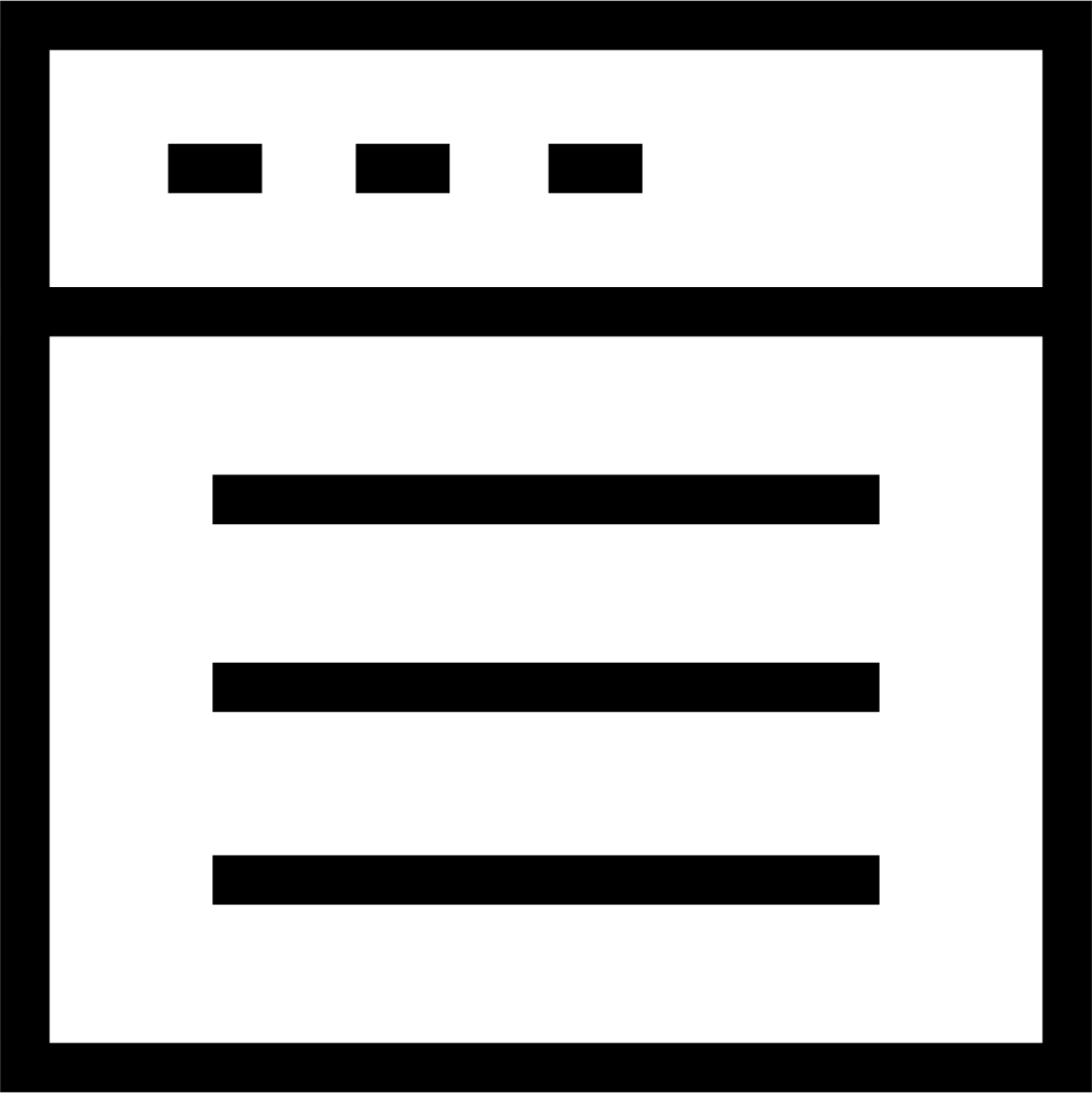 blog website thin icon