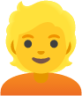 blond-haired person emoji