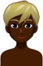 blond man (black) anim emoji