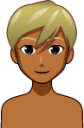 blond man (brown) anim emoji