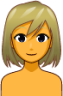 blond woman anim emoji