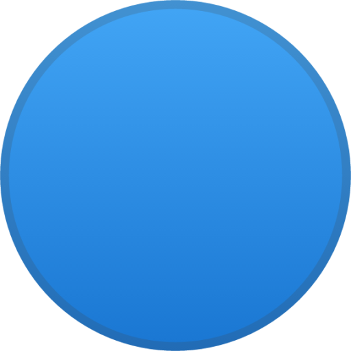 blue circle emoji