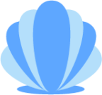 blue clam icon
