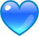 blue heart emoji