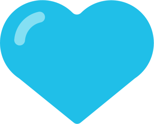 blue heart emoji