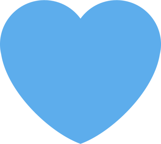 blue heart emoji