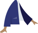 blue jacket illustration