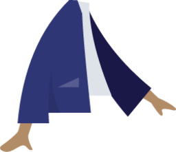blue jacket illustration