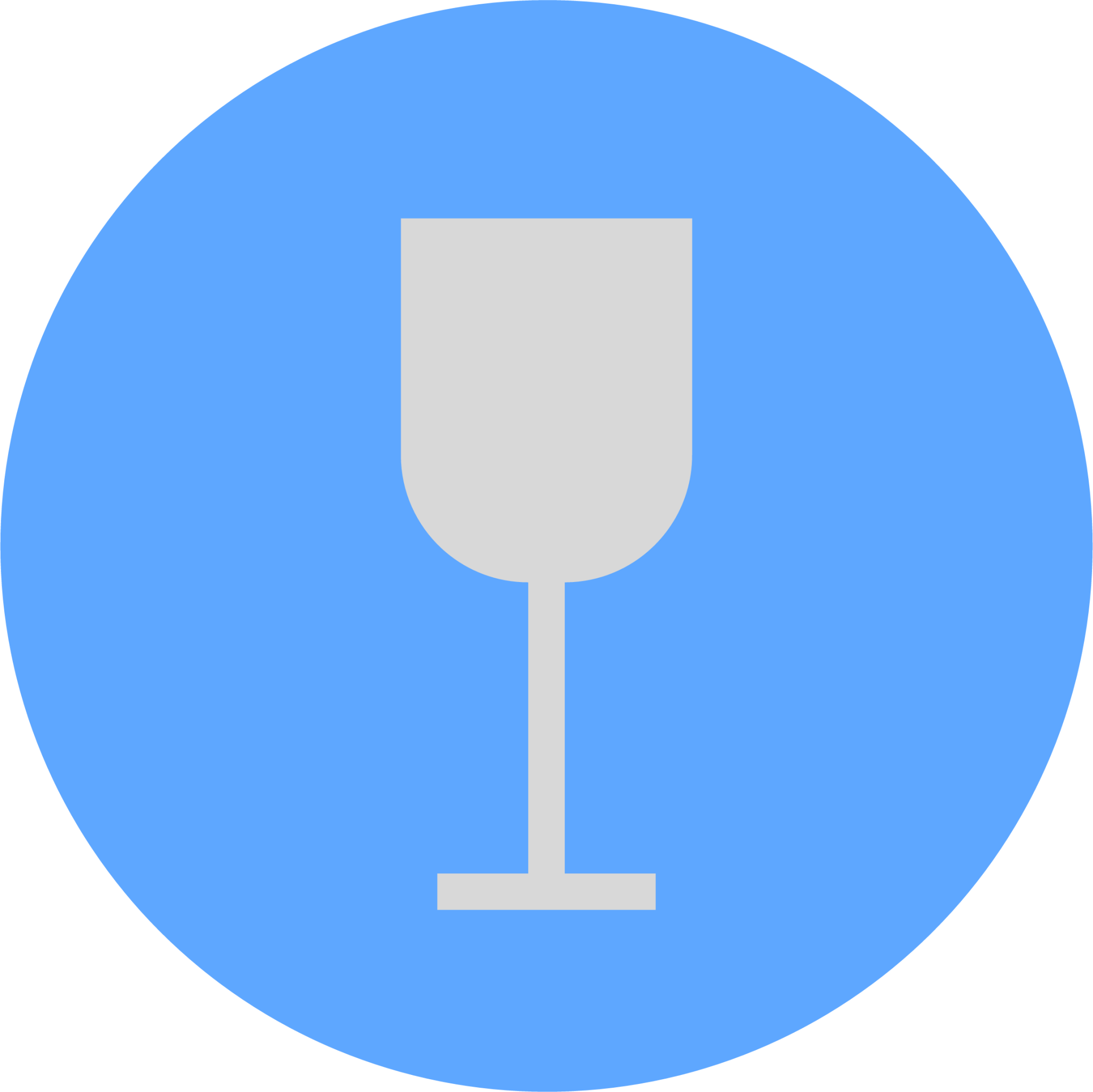 blue plate wine glass icon