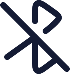 bluetooth not connected icon