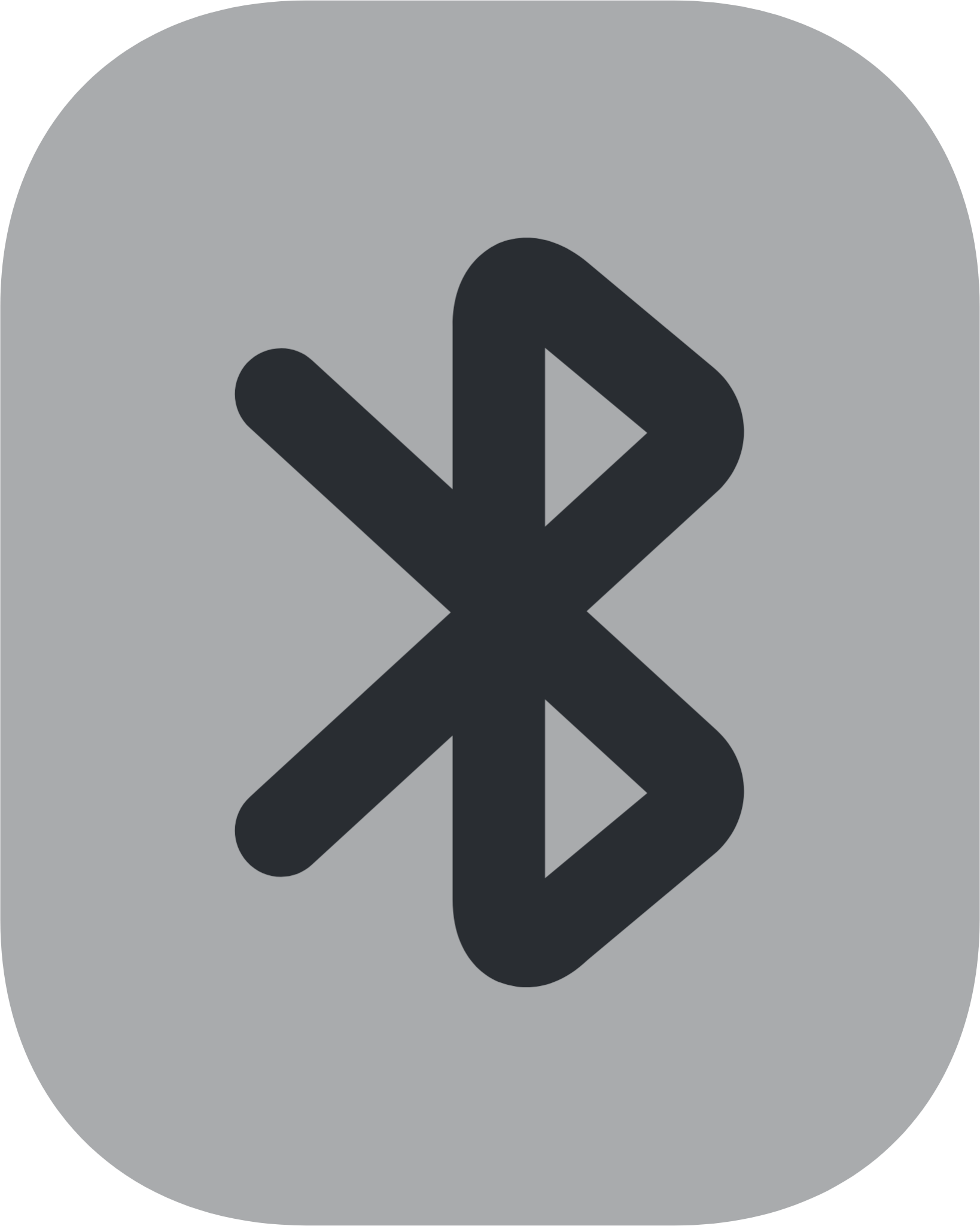 bluetooth rectangle icon