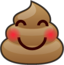 blush (poop) emoji