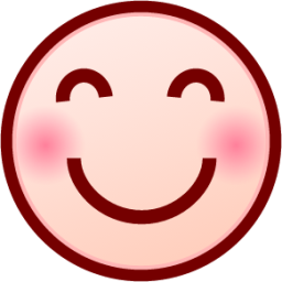 blush (white) emoji