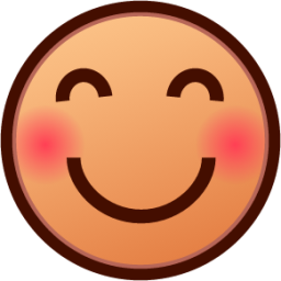 blush (yellow) emoji