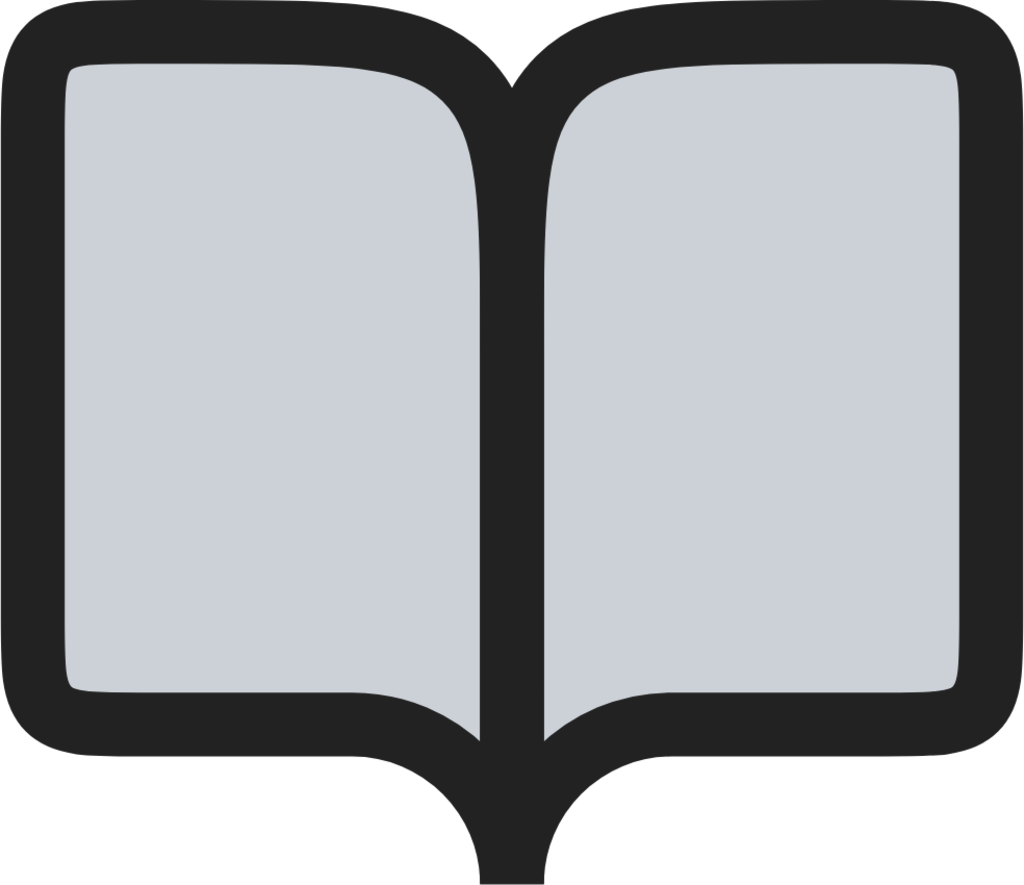 Book open duotone line icon