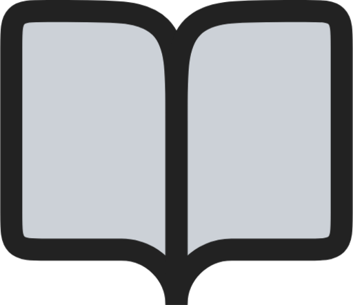 Book open duotone line icon