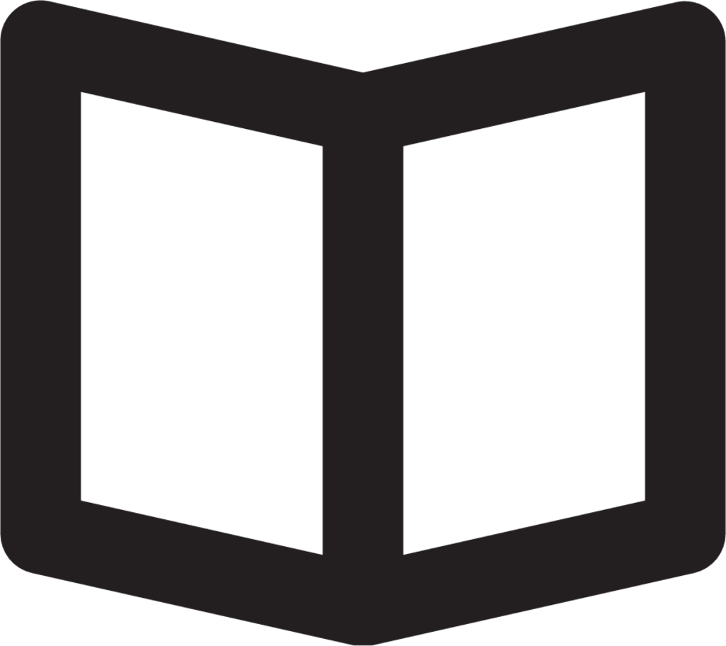 book open outline icon