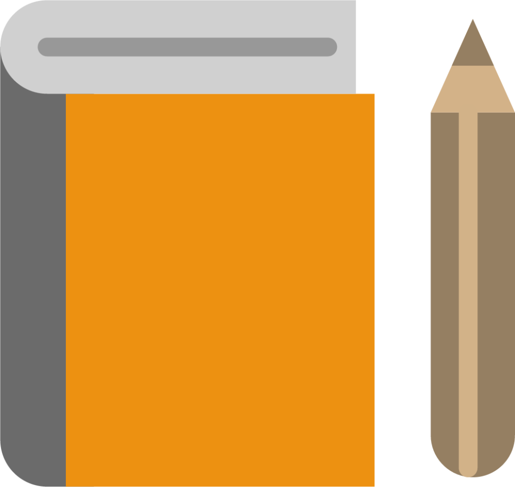 book pencil icon