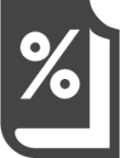 book percent icon