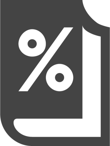 book percent icon