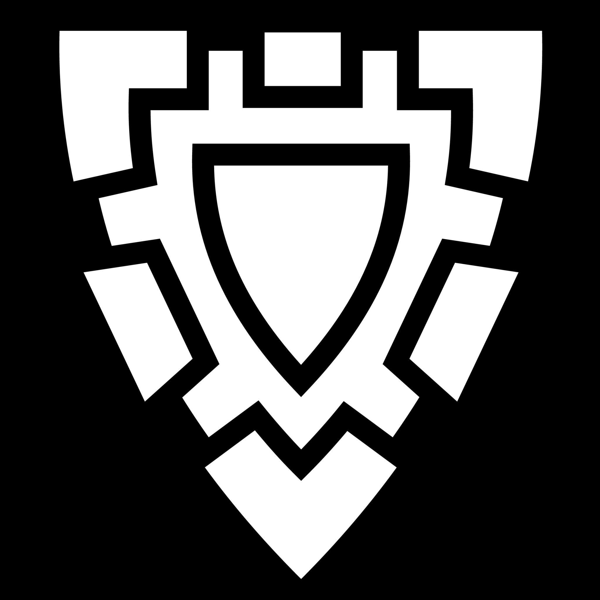bordered shield icon