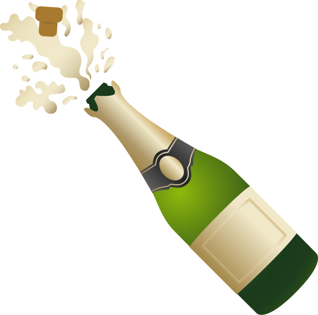 bottle with popping cork Emoji - Download for free – Iconduck