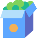 box of groceries icon