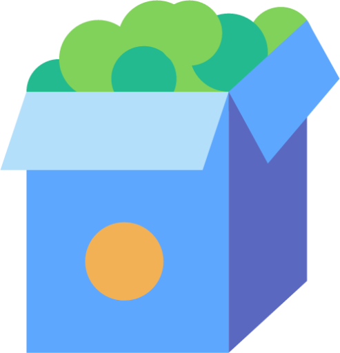 box of groceries icon