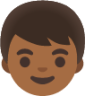 boy: medium-dark skin tone emoji