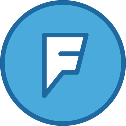 Free Foursquare Logo Icon - Download in Colored Outline Style