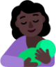 breast feeding dark emoji