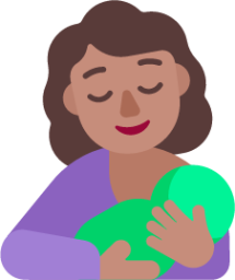 breast feeding medium emoji