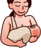 breastfeeding (plain) emoji