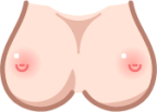 breasts (white) emoji