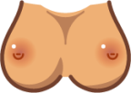 breasts (yellow) emoji