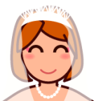 bride with veil (plain) emoji