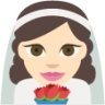 bride with veil tone 1 emoji