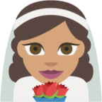 bride with veil tone 3 emoji