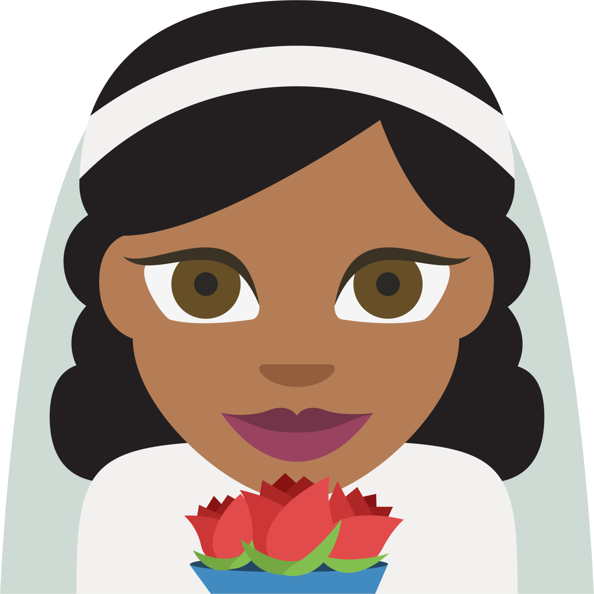 bride with veil tone 4 emoji