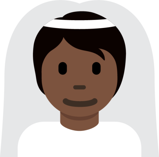 bride with veil tone 5 emoji
