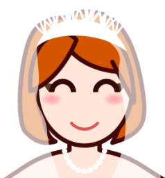 bride with veil (white) emoji