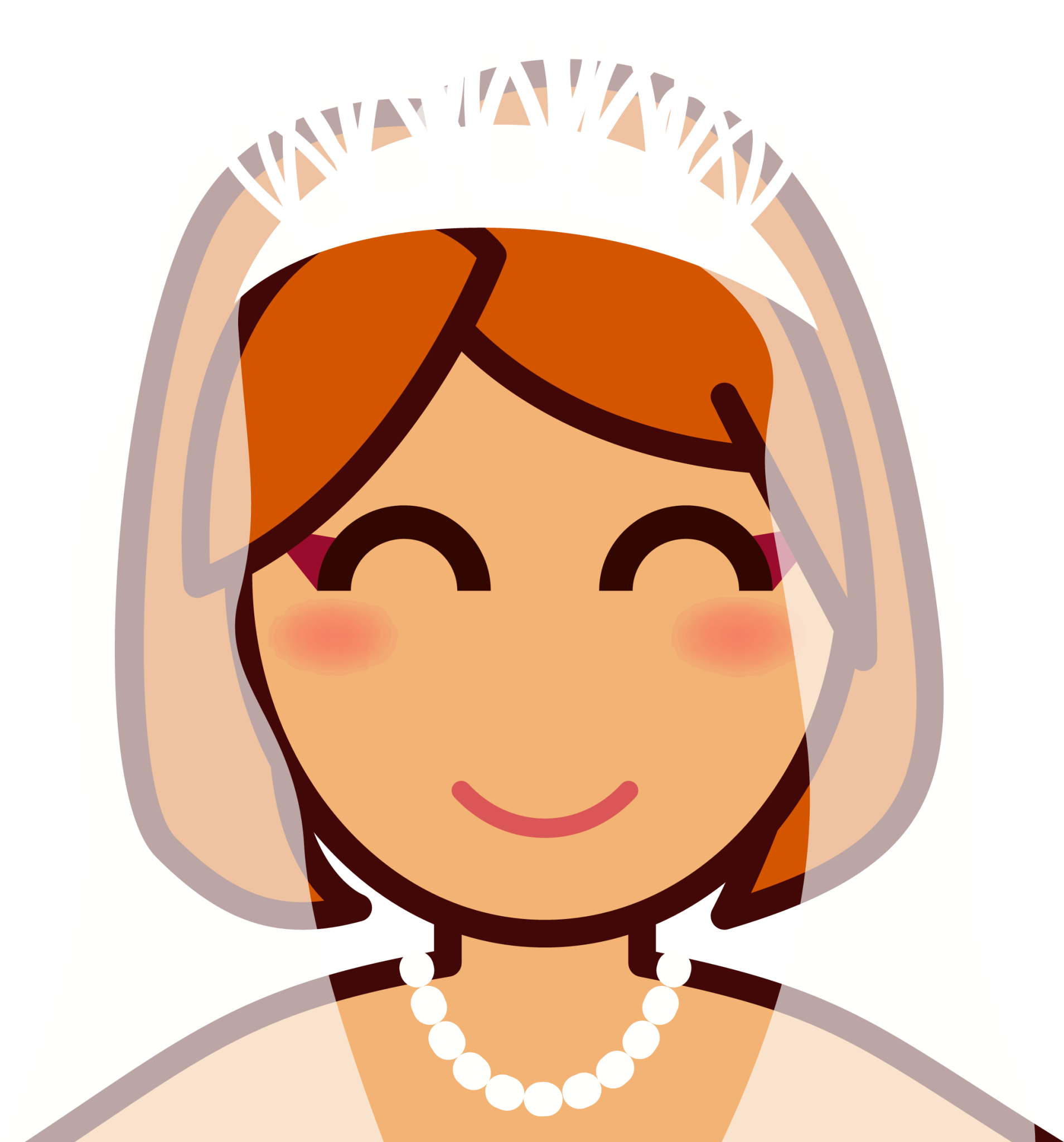 bride with veil (yellow) emoji