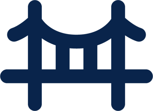 bridge line building icon