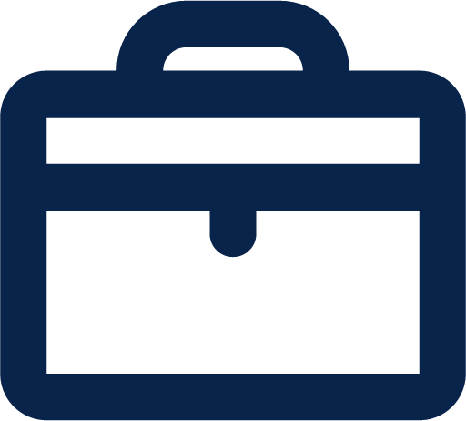 briefcase line business icon