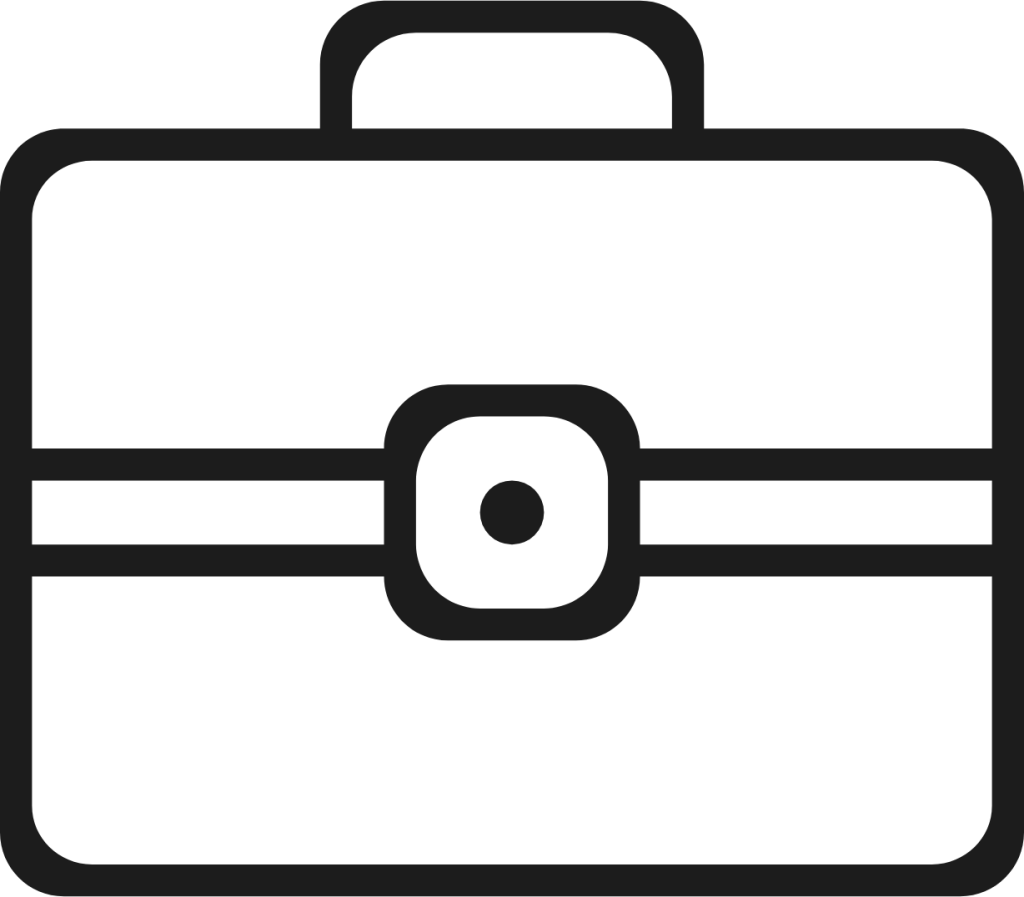 briefcase lockable icon