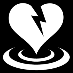 broken heart zone icon