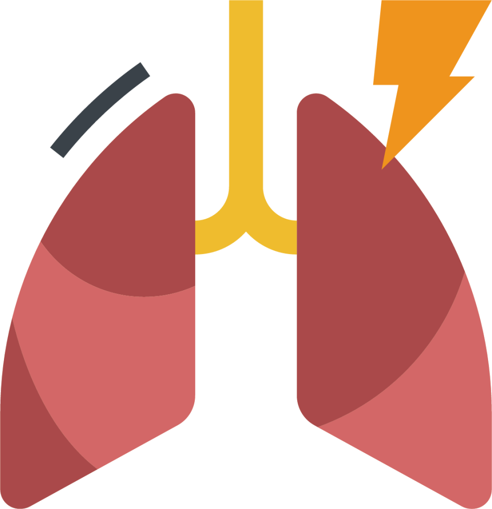 bronchitis inflamation influenza lung pneumonia illustration