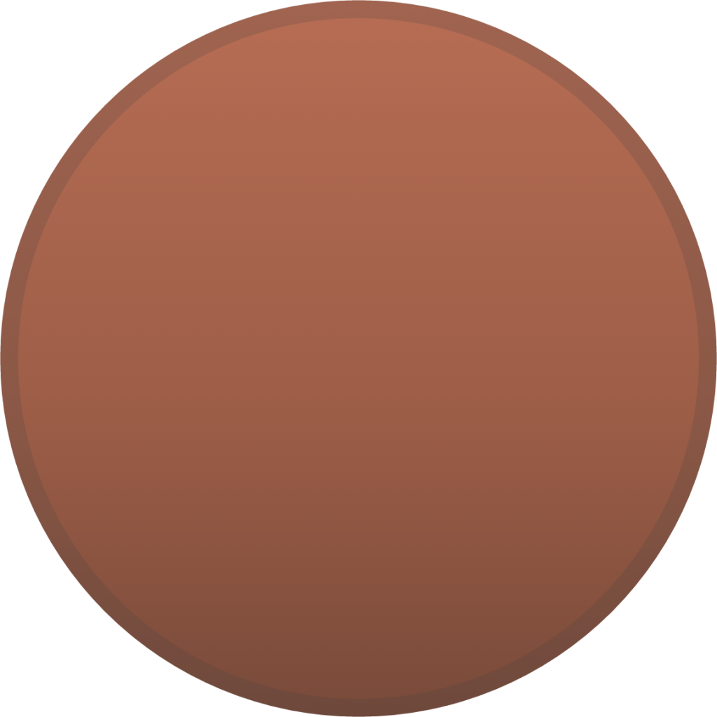 brown circle emoji