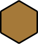 brown hexagon emoji